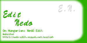 edit nedo business card