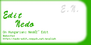 edit nedo business card